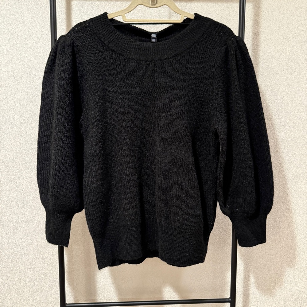 NWT Vera Moda Black Balloon Sleeve Sweater